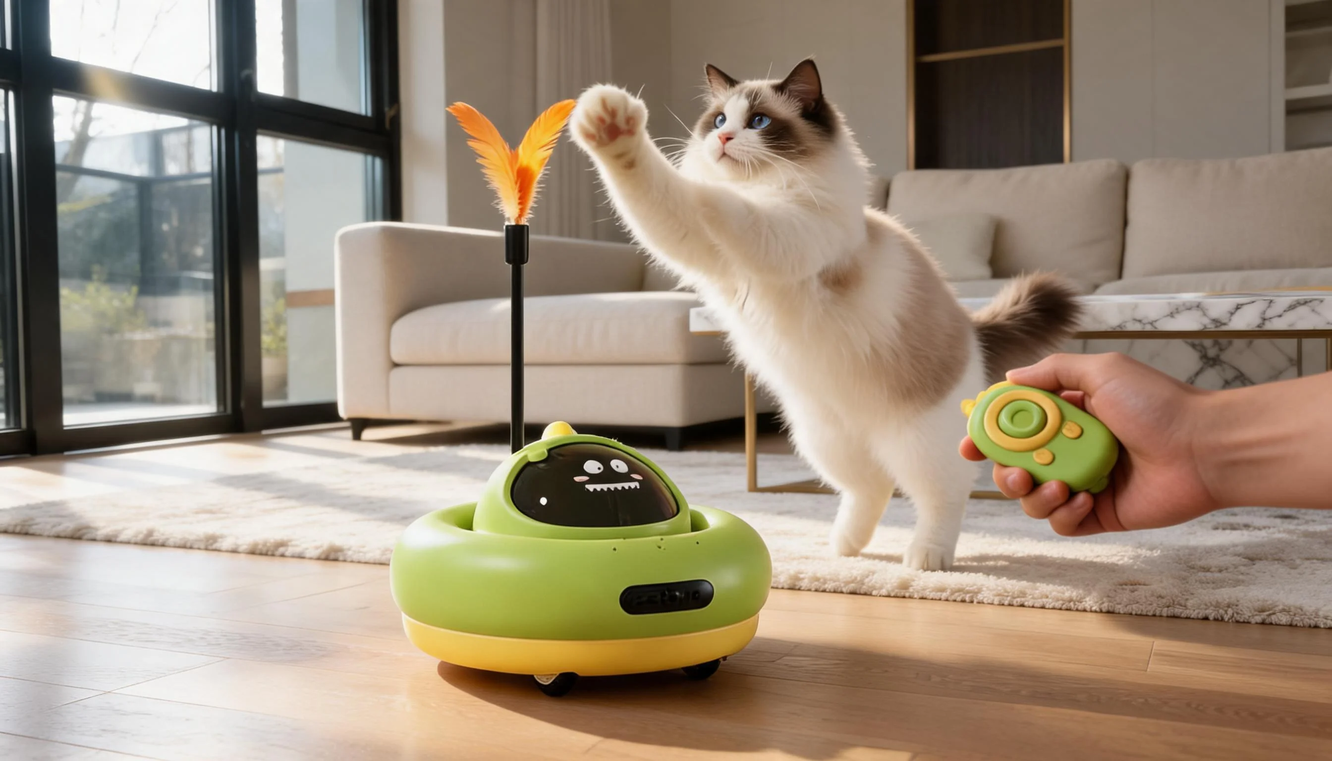 遥控电动逗猫玩具 · 遥控控制 · GuardHound