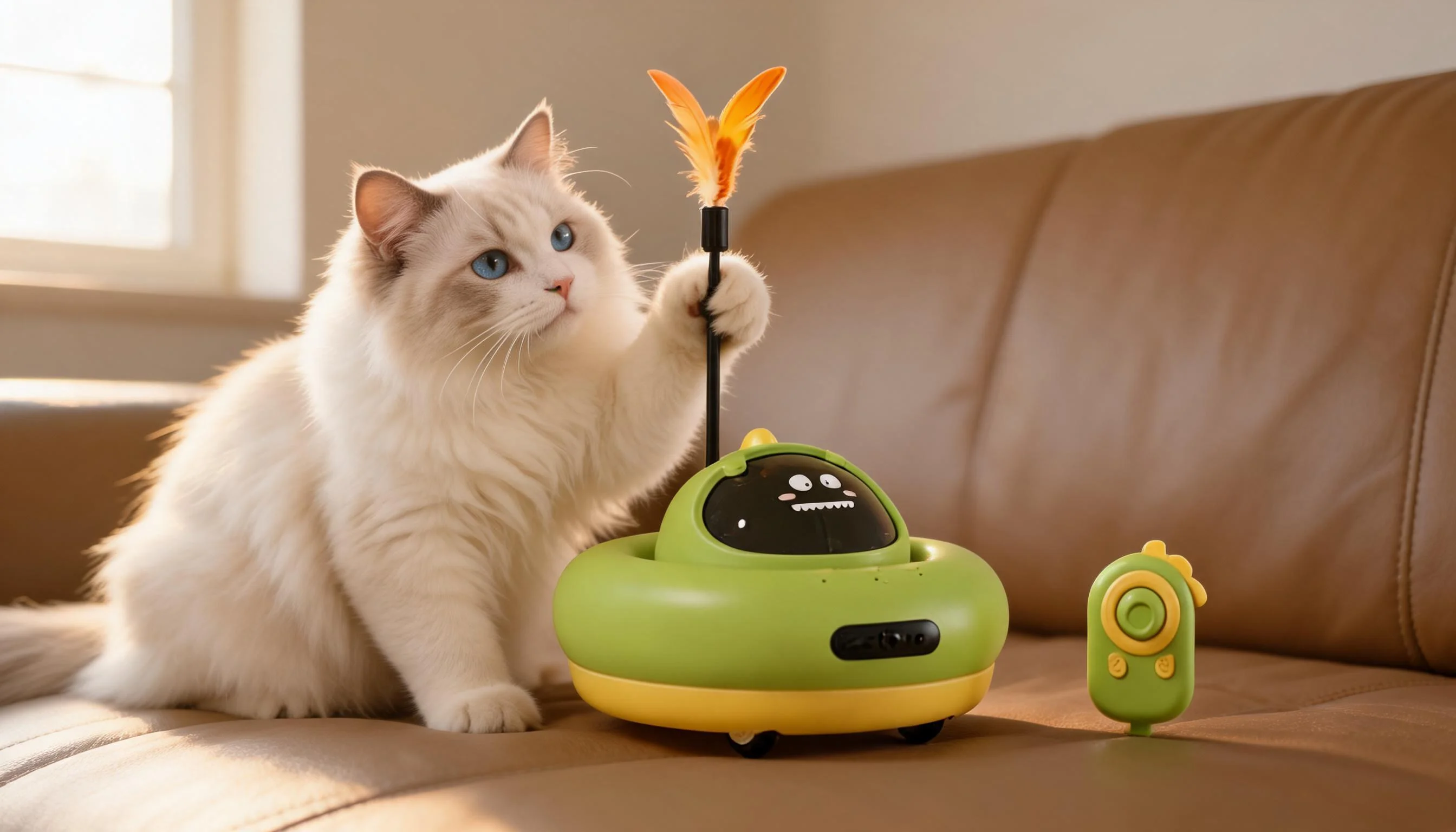 遥控电动逗猫玩具 · 晨光客厅互动 · GuardHound