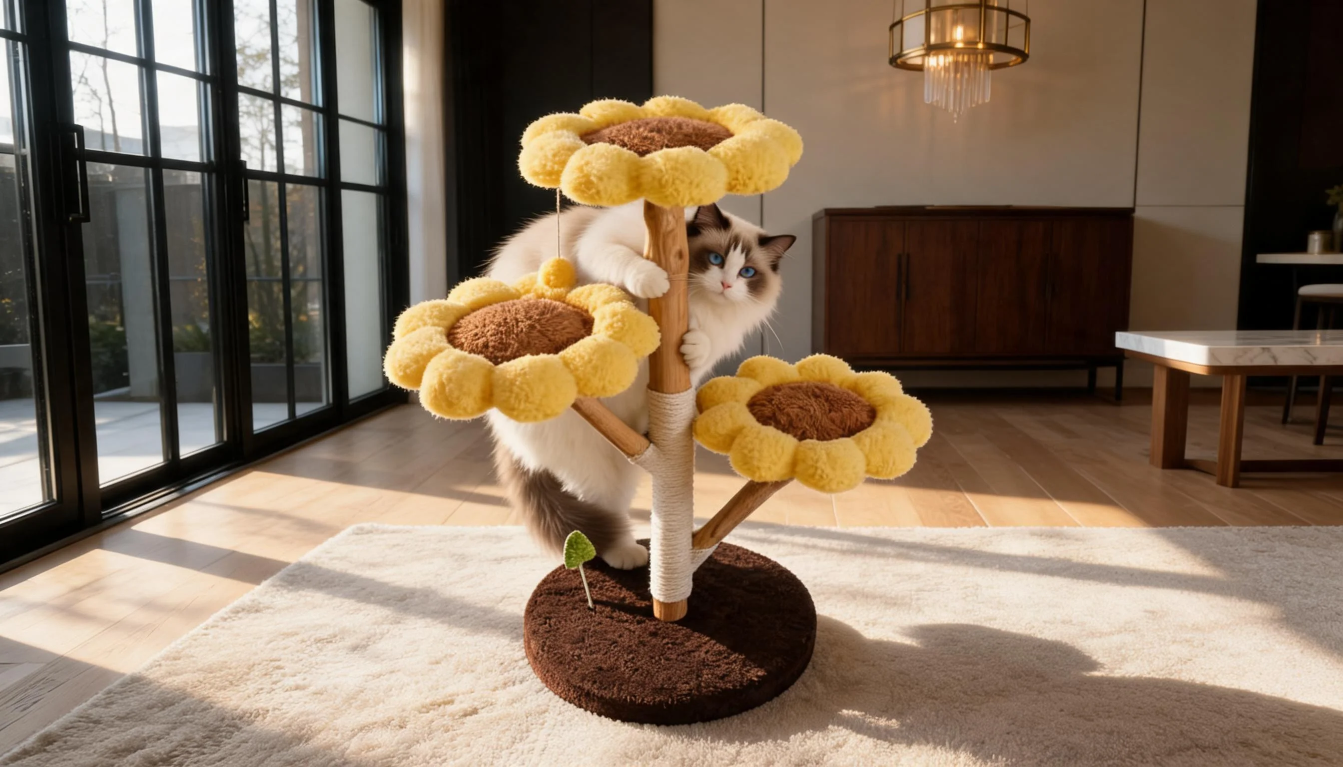 向日葵猫爬架 · 木质树干 · GuardHound