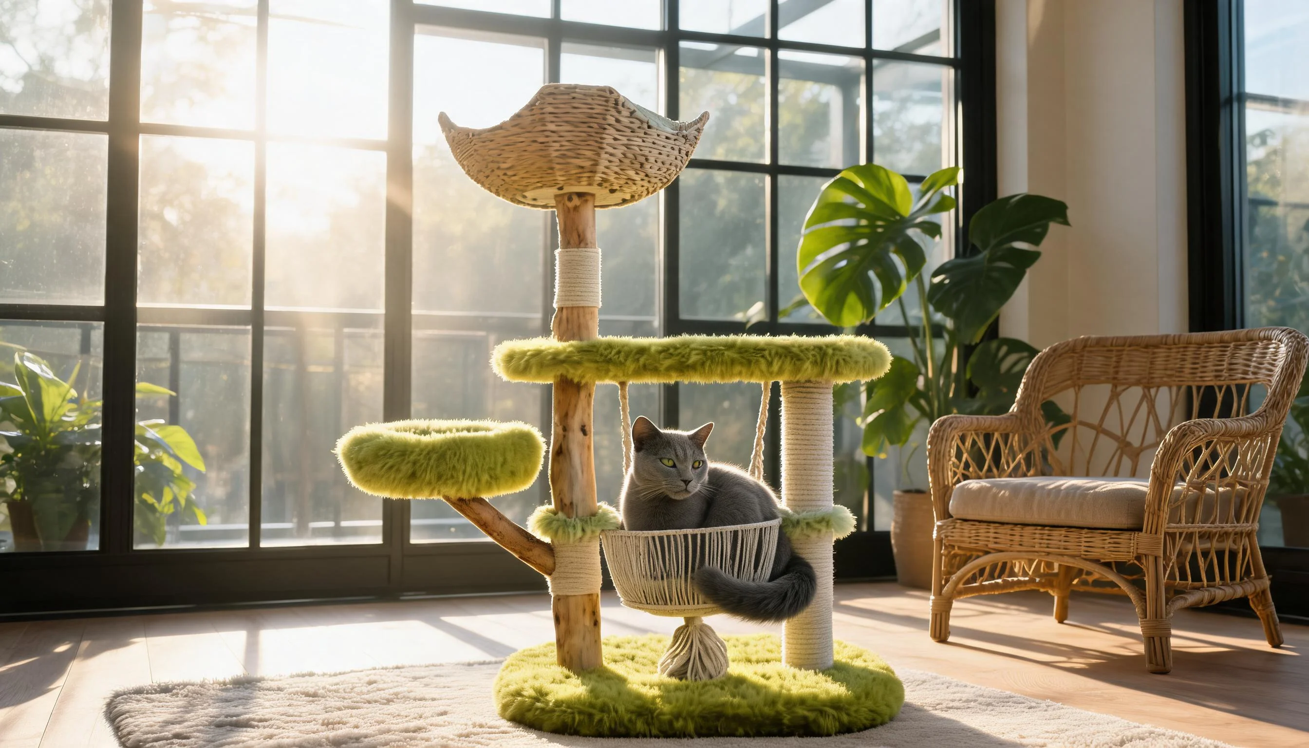 果木吊床猫爬架 · 薄荷鲜绿 · GuardHound