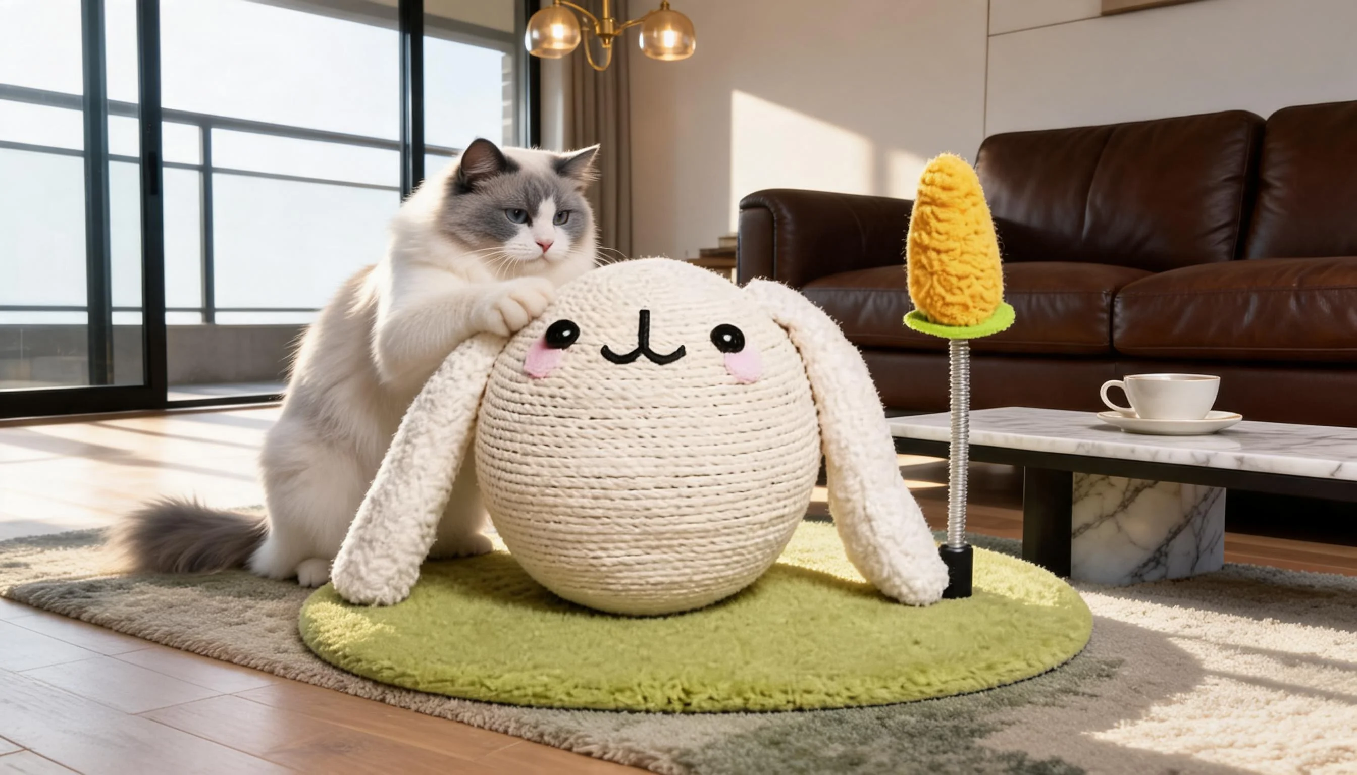 球形卡通兔子猫抓板 · 可爱兔子造 · GuardHound
