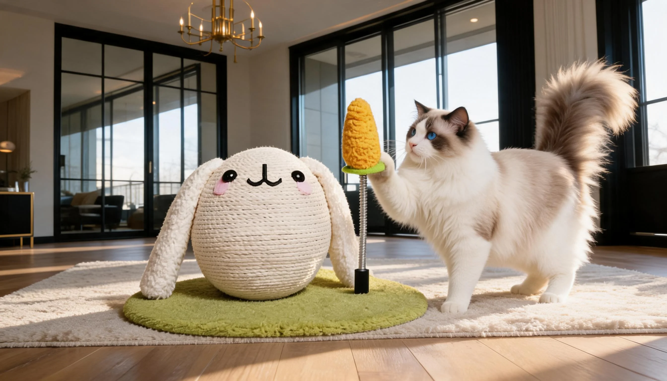 球形卡通兔子猫抓板 · 胡萝卜弹簧 · GuardHound