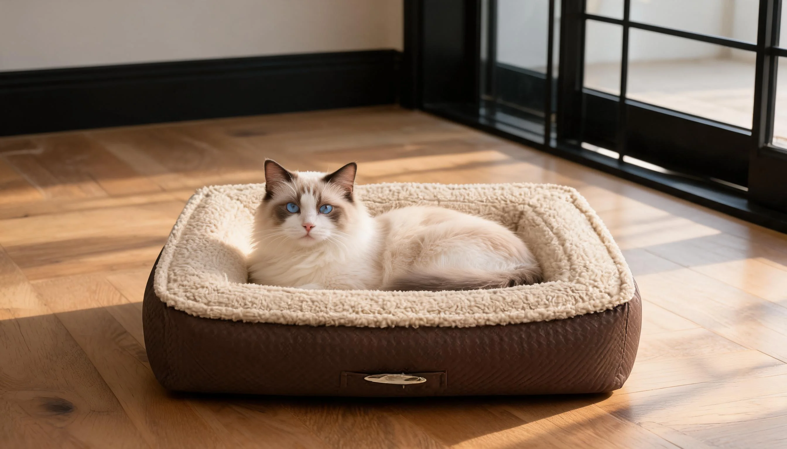 方形皮革加绒猫窝 · 午后暖阳 · GuardHound