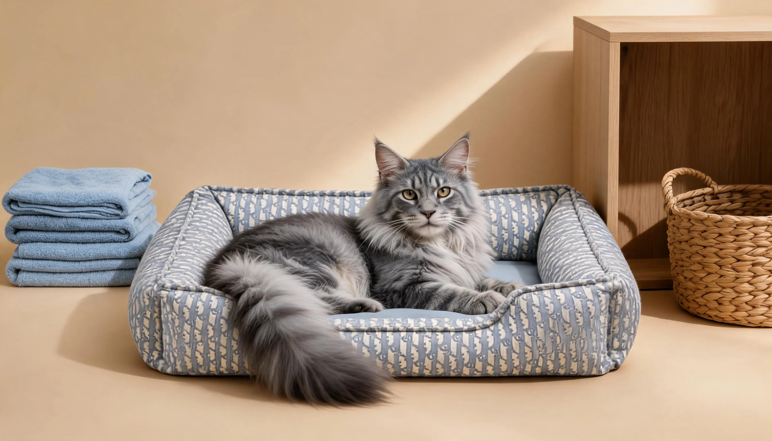 时尚花纹皮革猫窝 · 洗衣房暖光时刻 · GuardHound