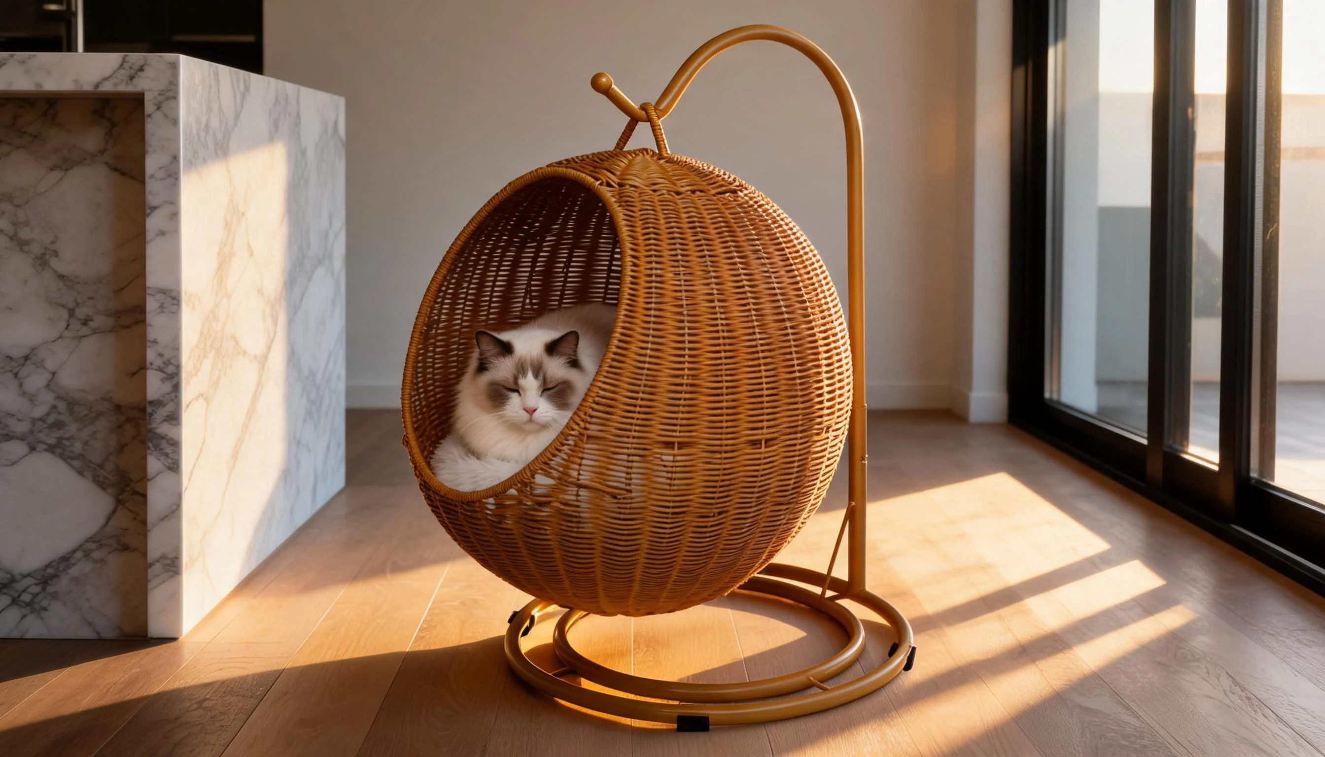 藤编吊篮猫窝 · 晨光初醒 · GuardHound