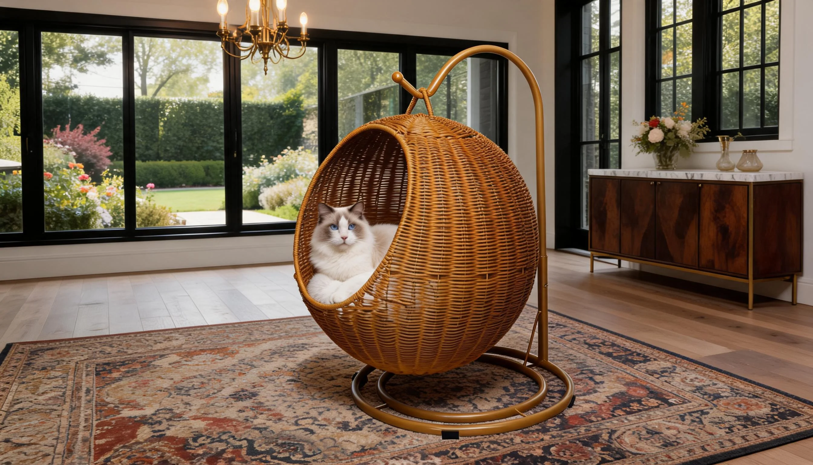 藤编吊篮猫窝 · 仿藤编织自 · GuardHound
